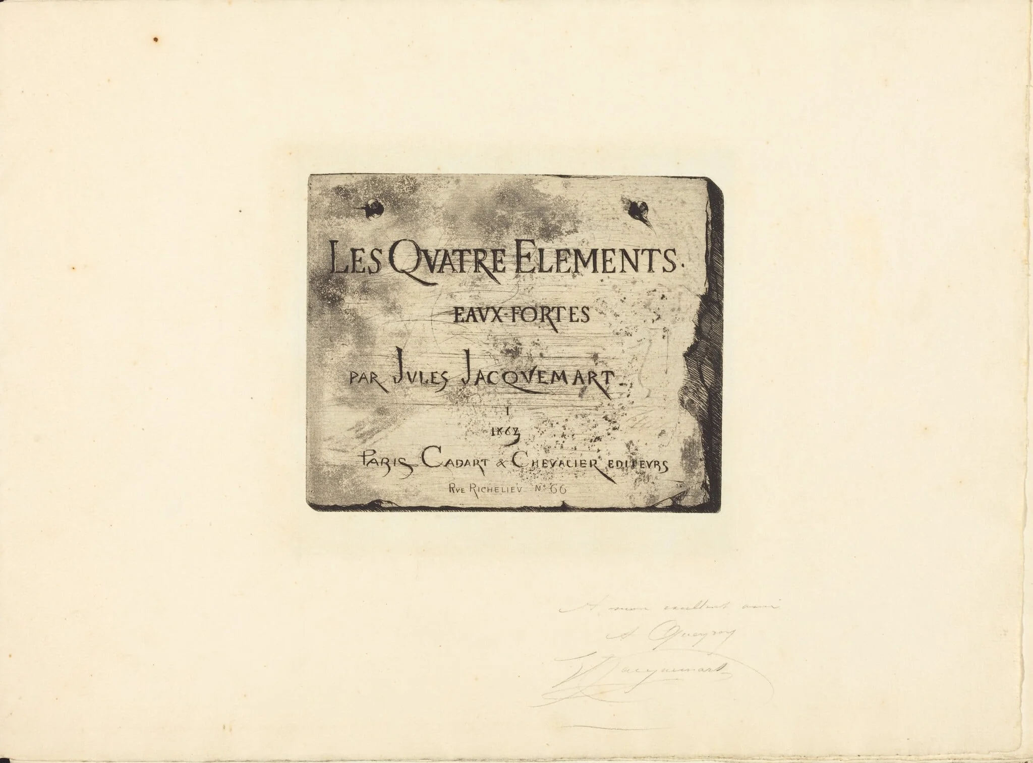 Title Page, by Jules-Ferdinand Jacquemart, ink, 1863
