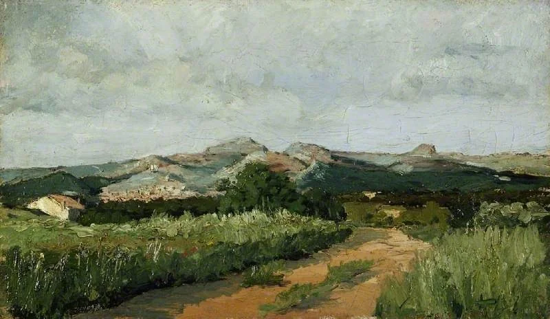 Paysage provençale, 1869, by Paul Guigou, oil, 1869
