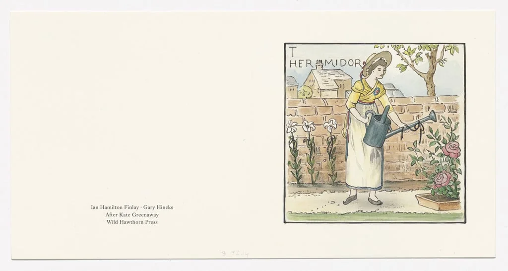 Untitled, by Gary Hincks, Kate Greenaway Ian Hamilton Finlay, ink, 1992