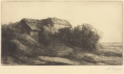 Cottage on a Hillside (Chaumiere sur le coteau)