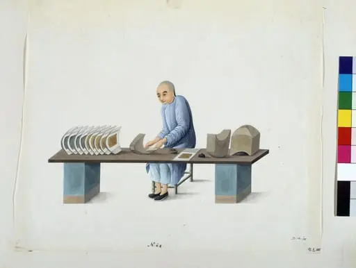 Man Making Paper Ingots