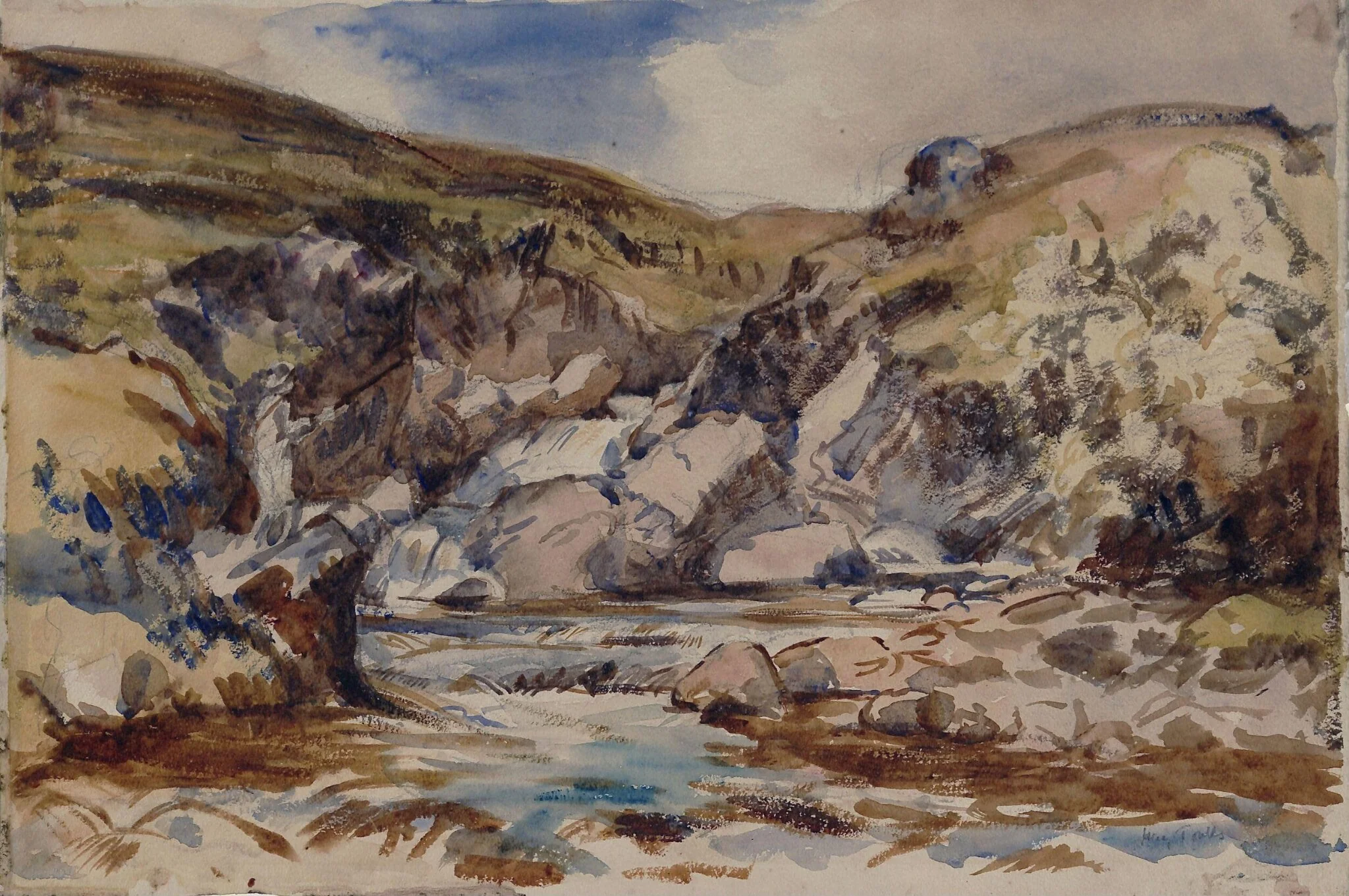 Rocky Landscape with River