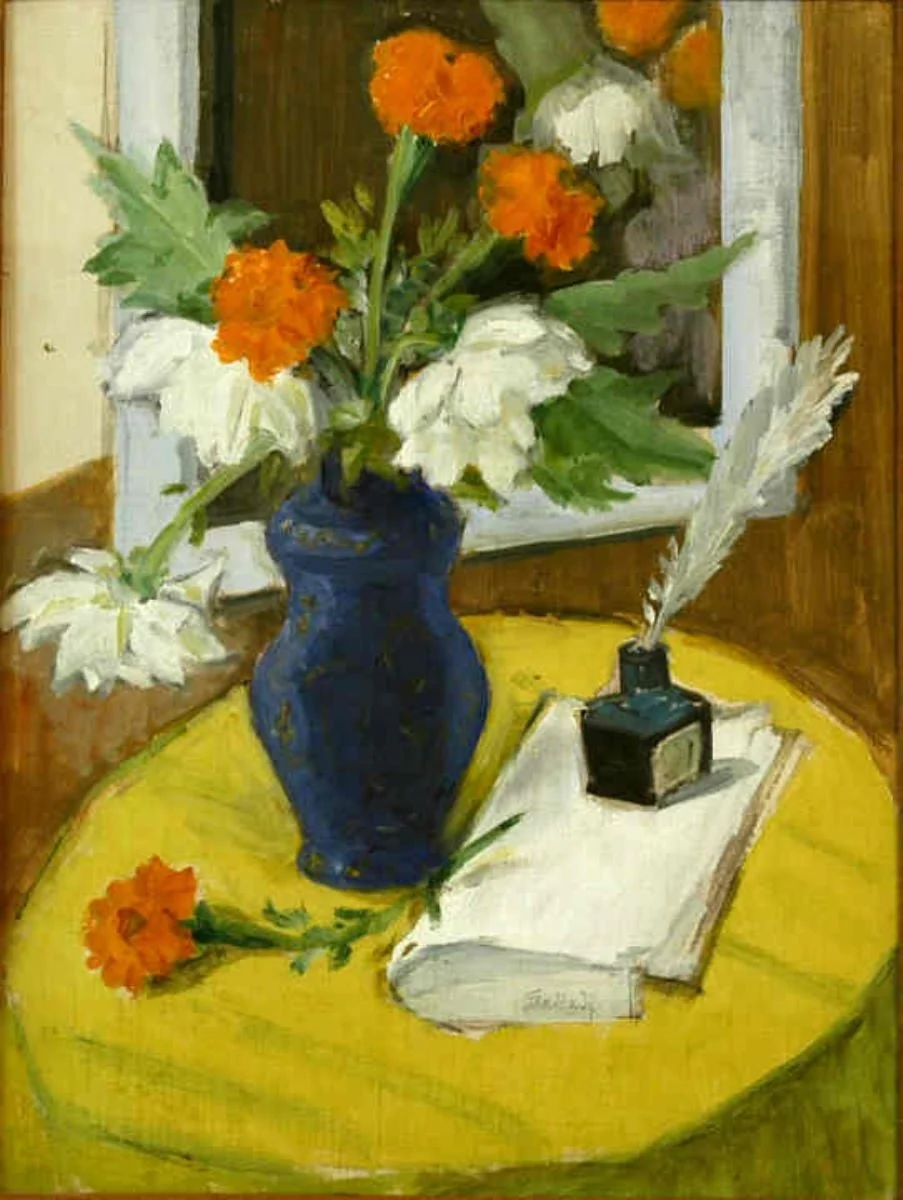 Vază cu flori, by Theodor Pallady, 1921