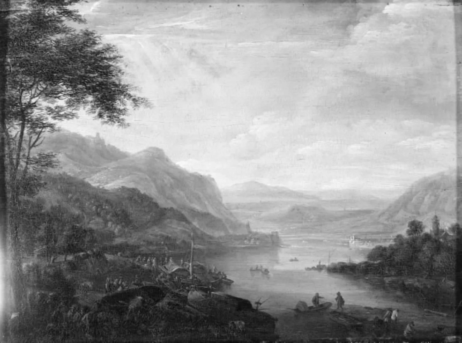 View of the Rhine, by Unknown, 1654