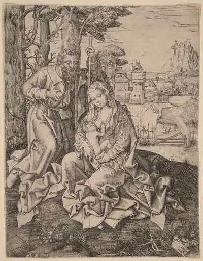 The Holy Family in a Landscape