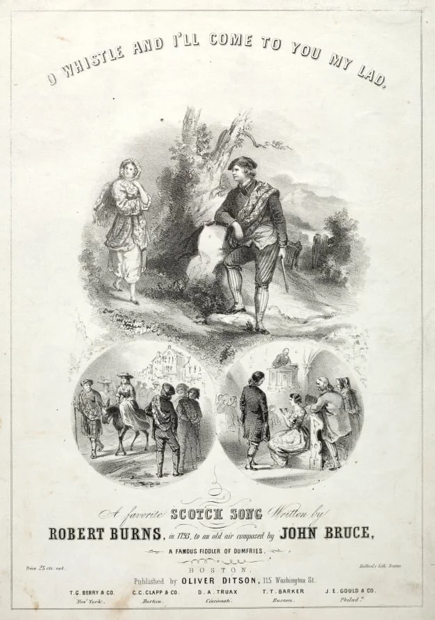 Oh Whistle and I'll Come to you, My Lad - Sheet Music Cover, by Winslow Homer, 1856