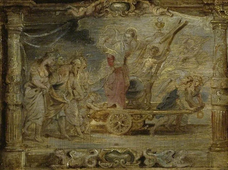 The Triumph of the Eucharist over Philosophy and Science, by Peter Paul Rubens, oil, 1650