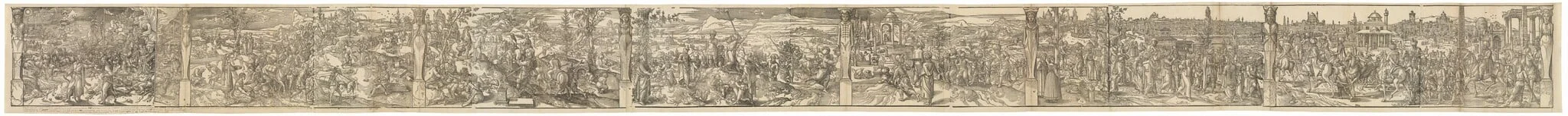 The Journey to Constantinople, by Pieter Coecke van Aelst, ink, 1553