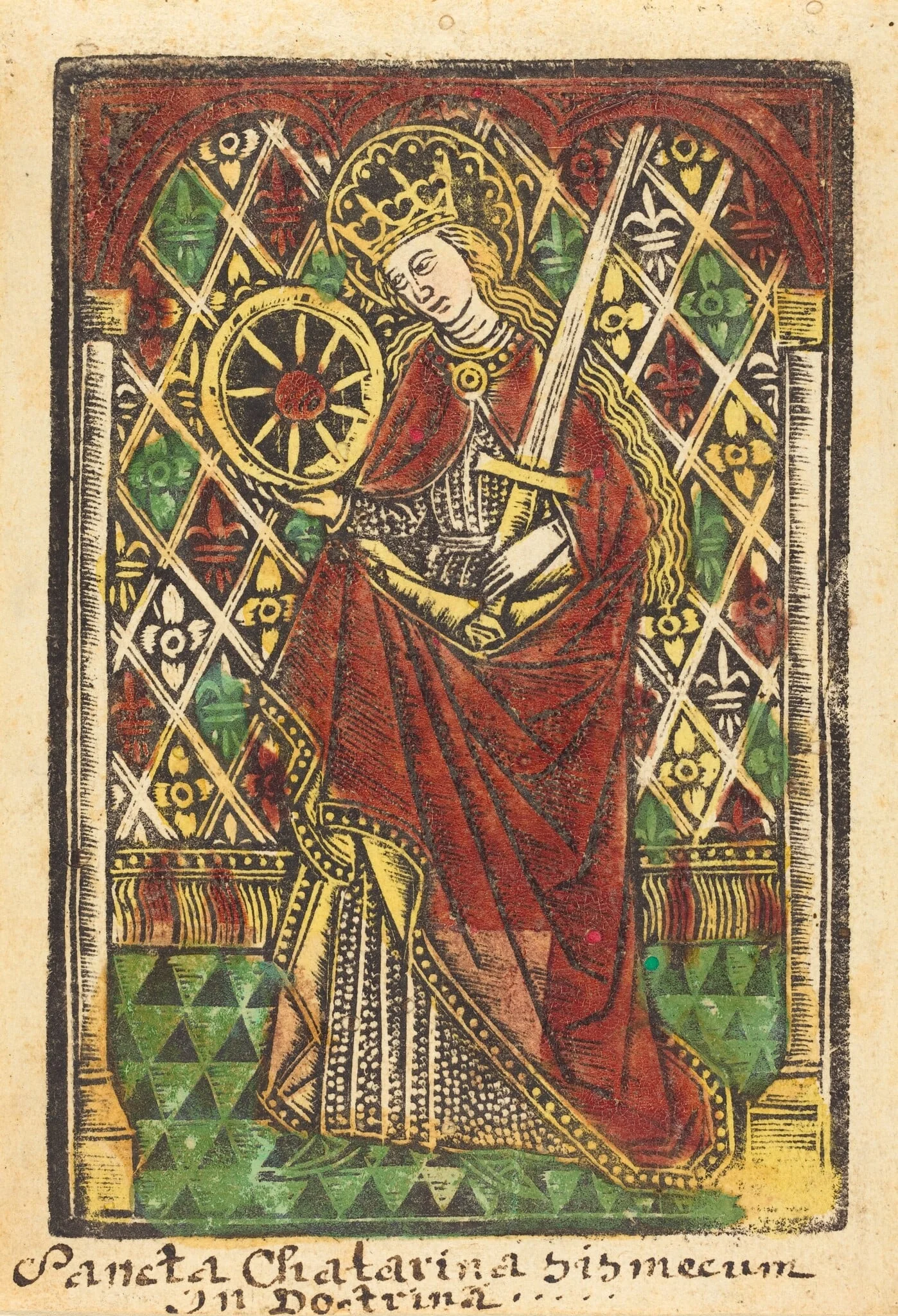 Saint Catherine, by German 15th Century, paint, 1480