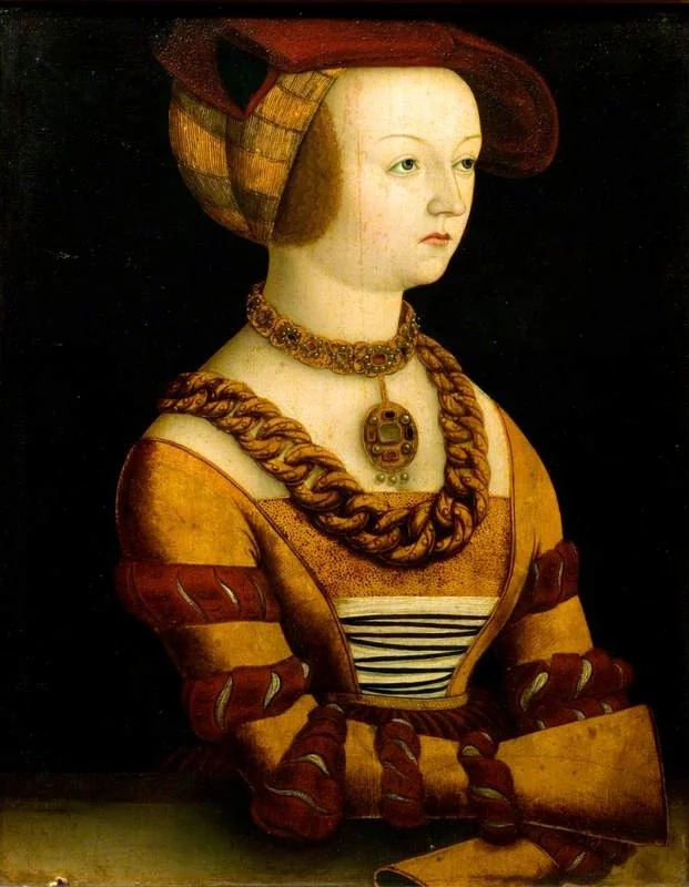 Portrait of a Lady in a Costume of c.1530, by Lucas Cranach the Elder, oil, 1522