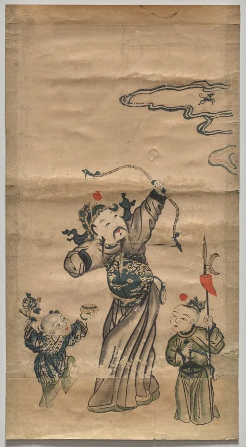Zhang Xian Shoots the Heavenly Dog, by Unknown, 1836