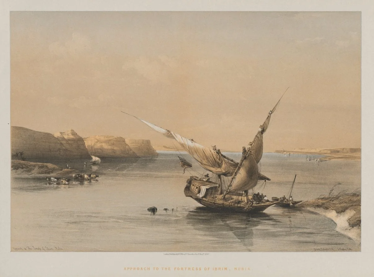 Egypt and Nubia, Volume II: Approach to the Fortress of Ibrim, Nubia, by Louis Haghe, 1847