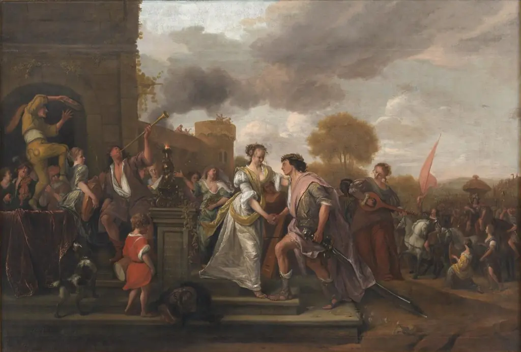 David Returning Victorious after Defeating Goliath and the Philistines