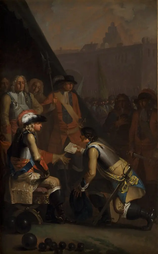 Magnus Stenbock Surrenders the Fortress of Tønningen to Frederik IV in 1714