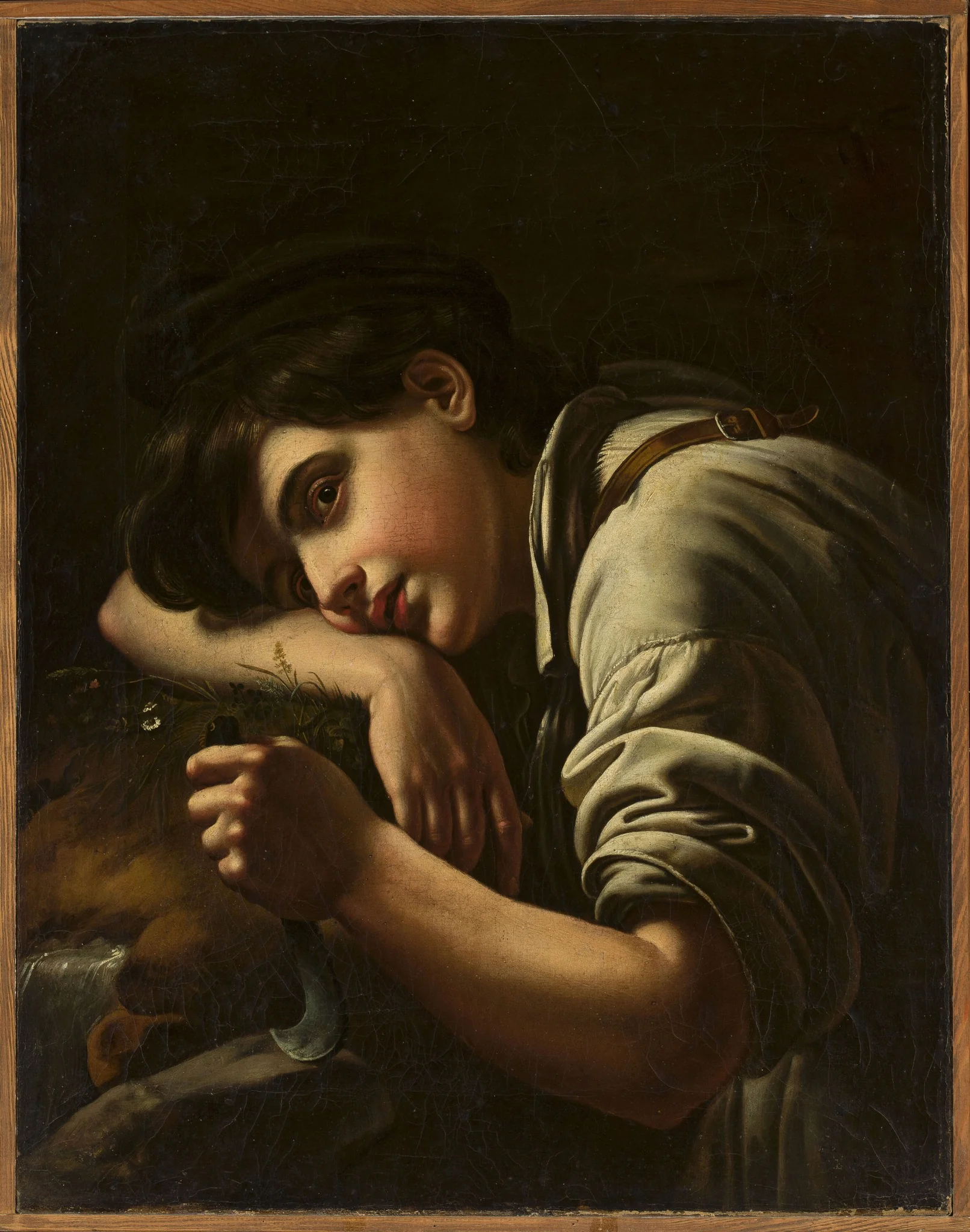 Gardener resting, by Orest Kiprensky, oil, 1819