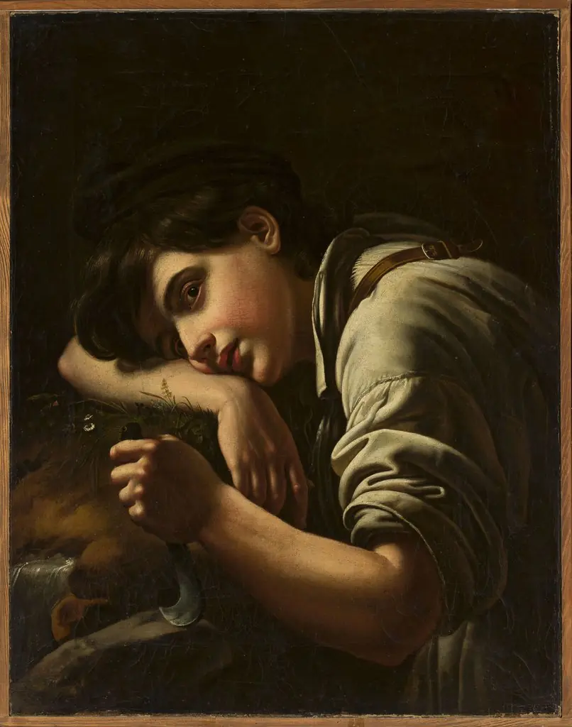 Gardener resting
