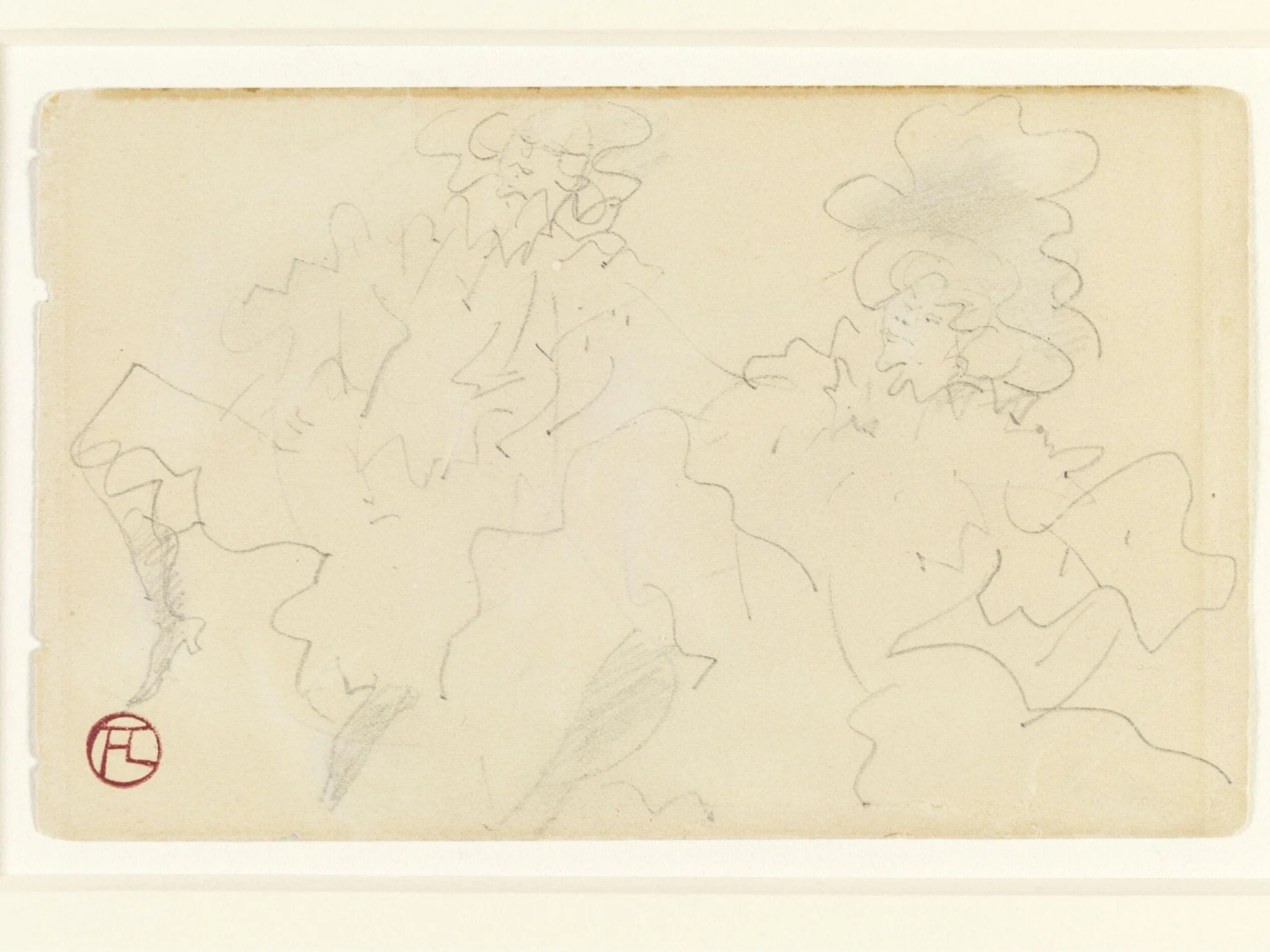Two women dancing, by Henri de Toulouse-Lautrec, 1896