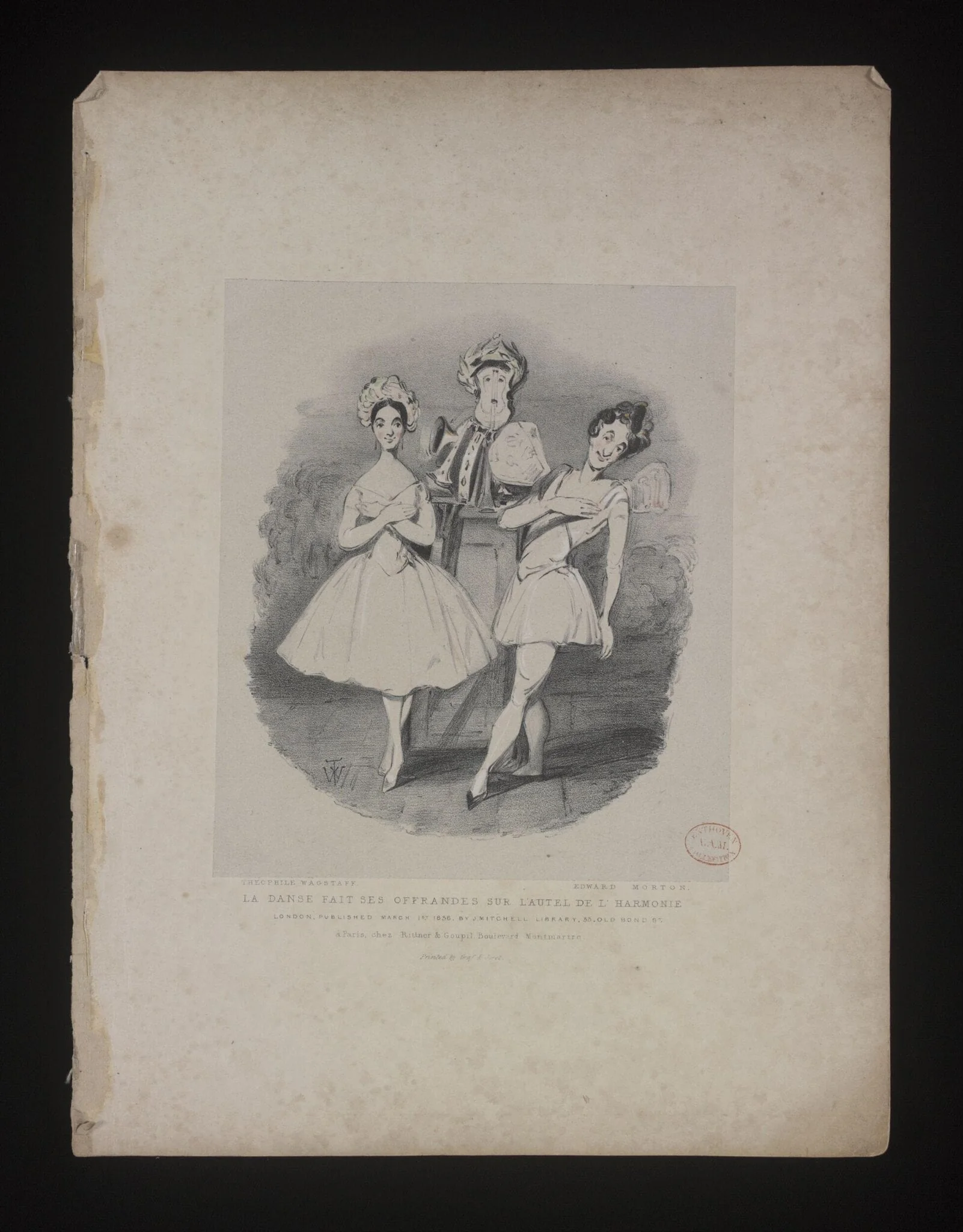 La danse fait ses offrandes sur l'autel de l'harmonie, by Theophile Wagstaff, 2