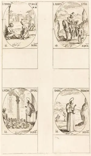 St. Martin; St. Tryphon and Companions; St. Renatus; St. Didacus