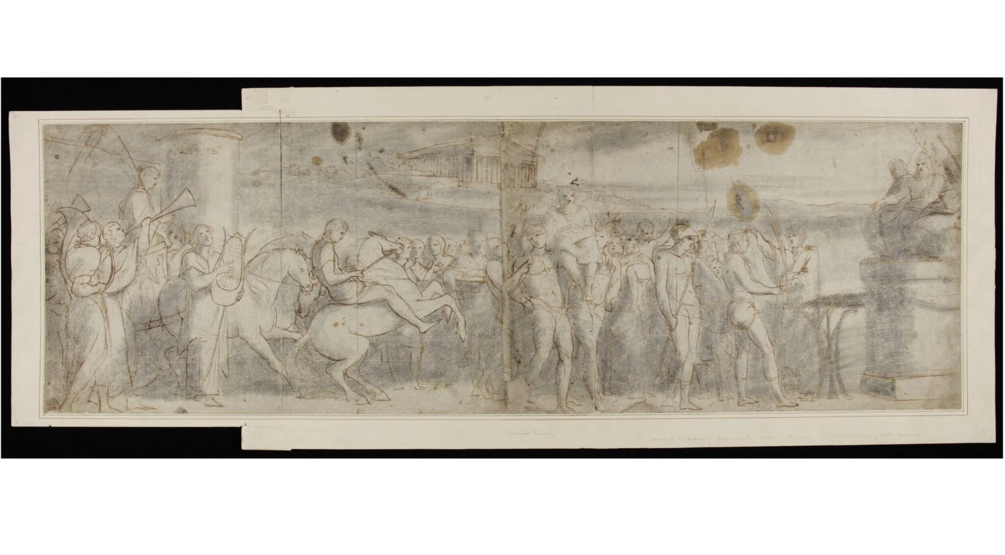 Crowning the Victors at Olympia. Study for a picture in the Rooms of the Society of Arts., by James Barry, 1780