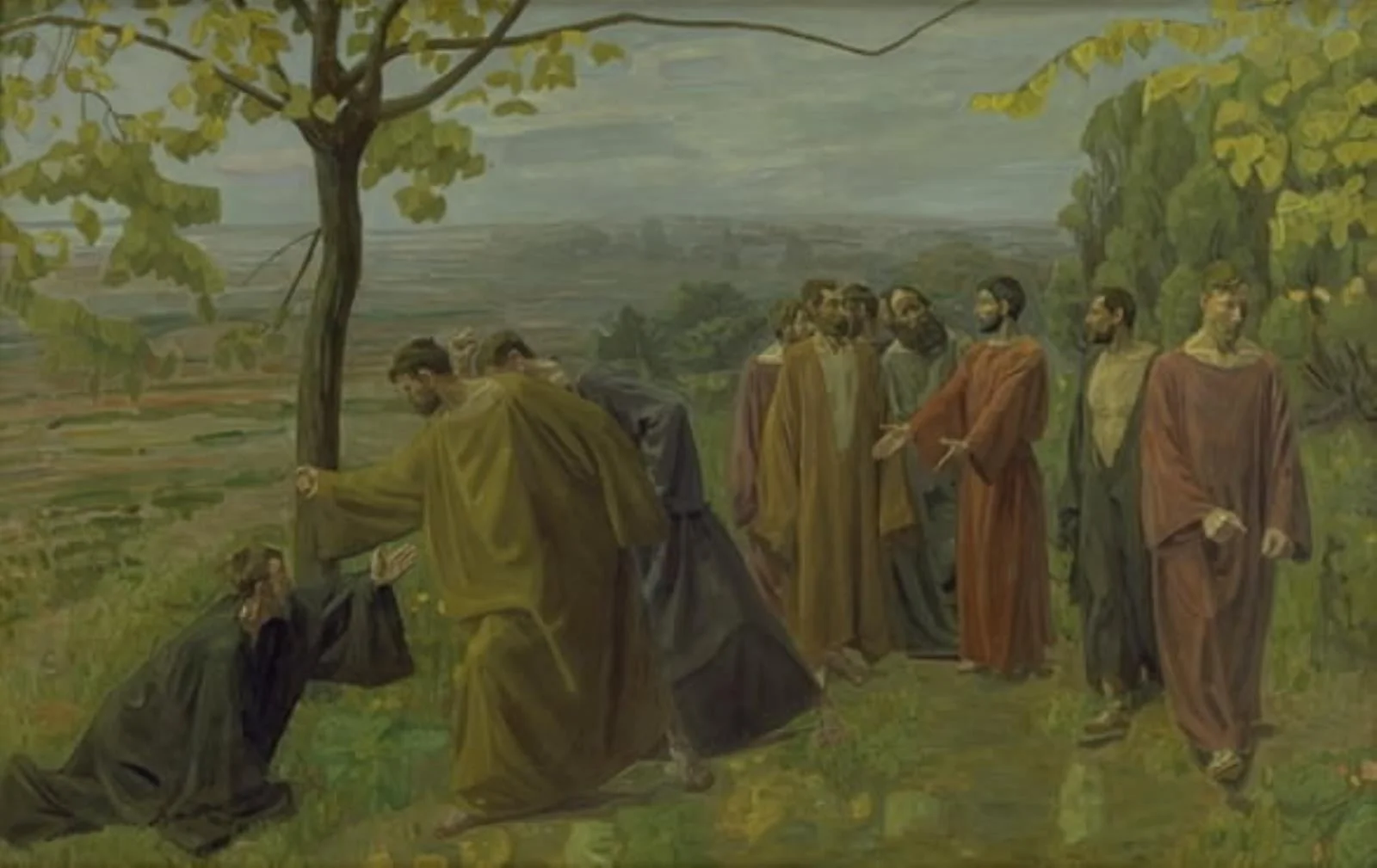 The Blind Man at the Wayside Implores Jesus to Show Mercy, by Unknown, 1910