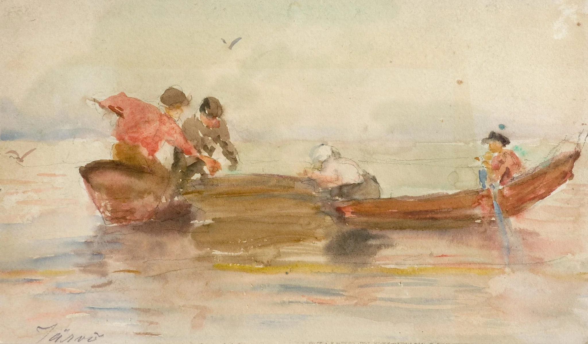 Järvö -luonnos Isorysä teokseen, by Venny Soldan-Brofeldt, 1913