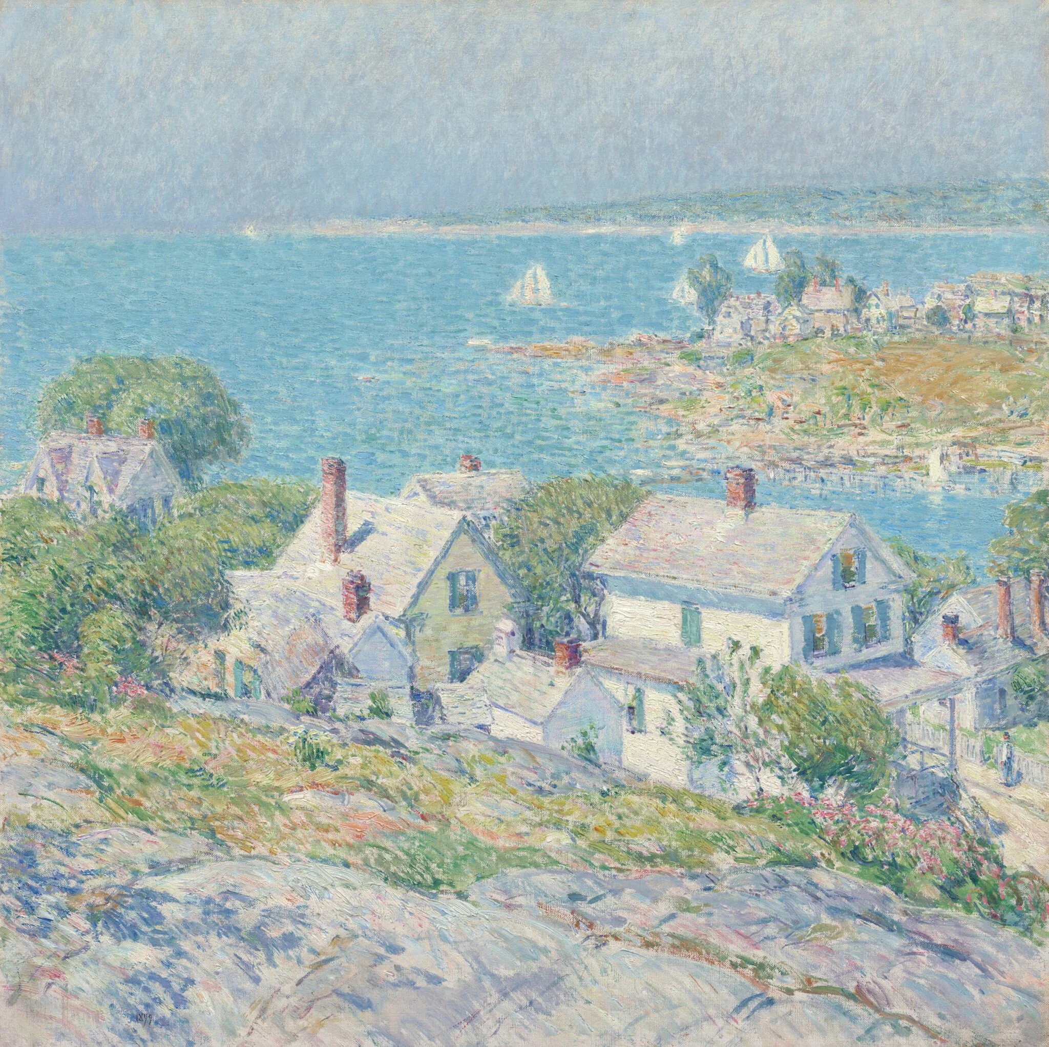 New England Headlands, by Childe Hassam, oil, 1899