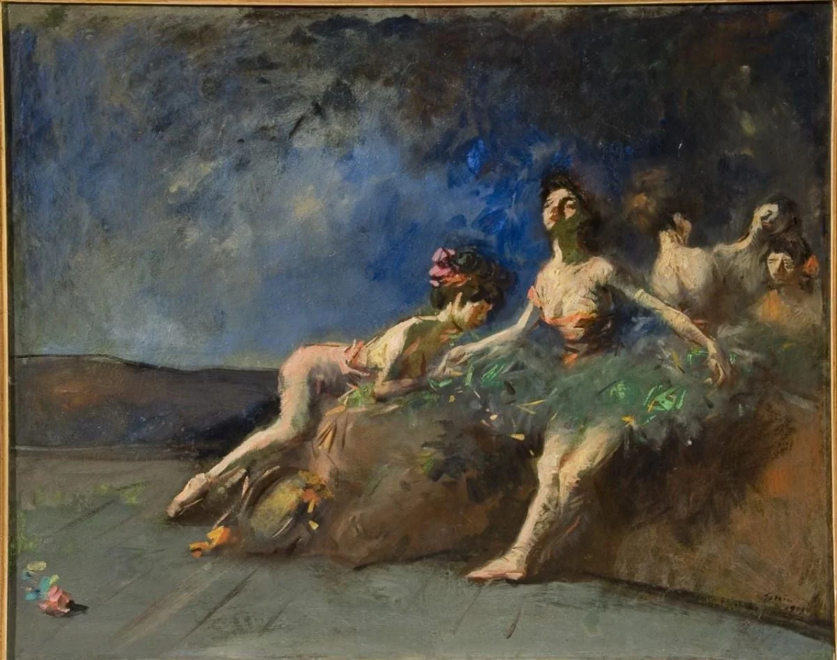 Balerină în repaos, by Jean-Louis Forain, unspecified, 1908