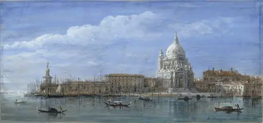 The Grand Canal and the Church of Santa Maria della Salute, Venice