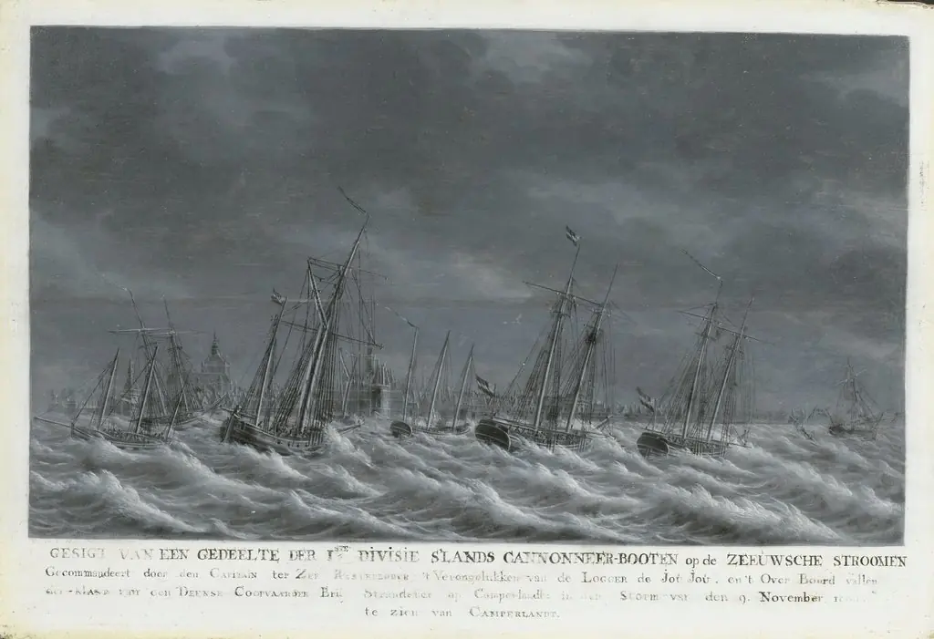 Batavian Fleet before Veere, 9 November 1800