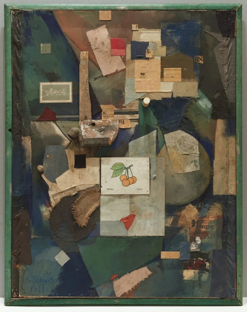 Untitled, by Kurt Schwitters, oil, 1921