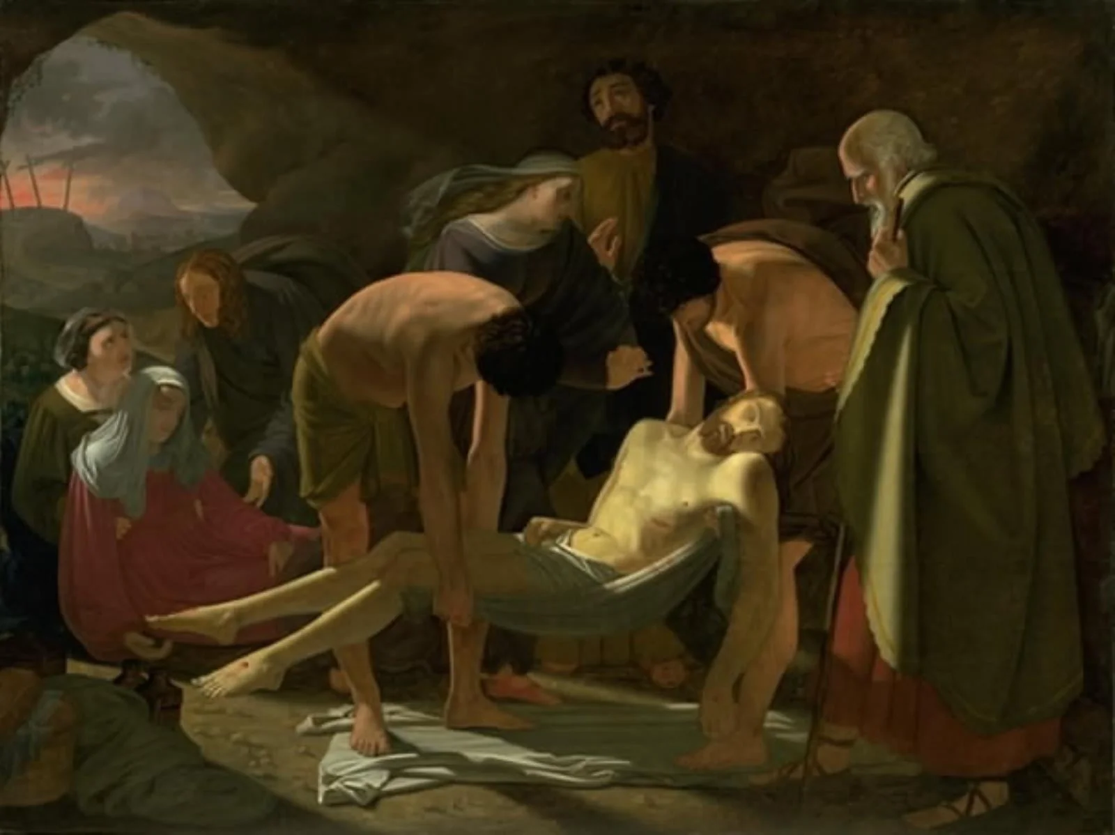 Kristi gravlæggelse, by Unknown, 1823