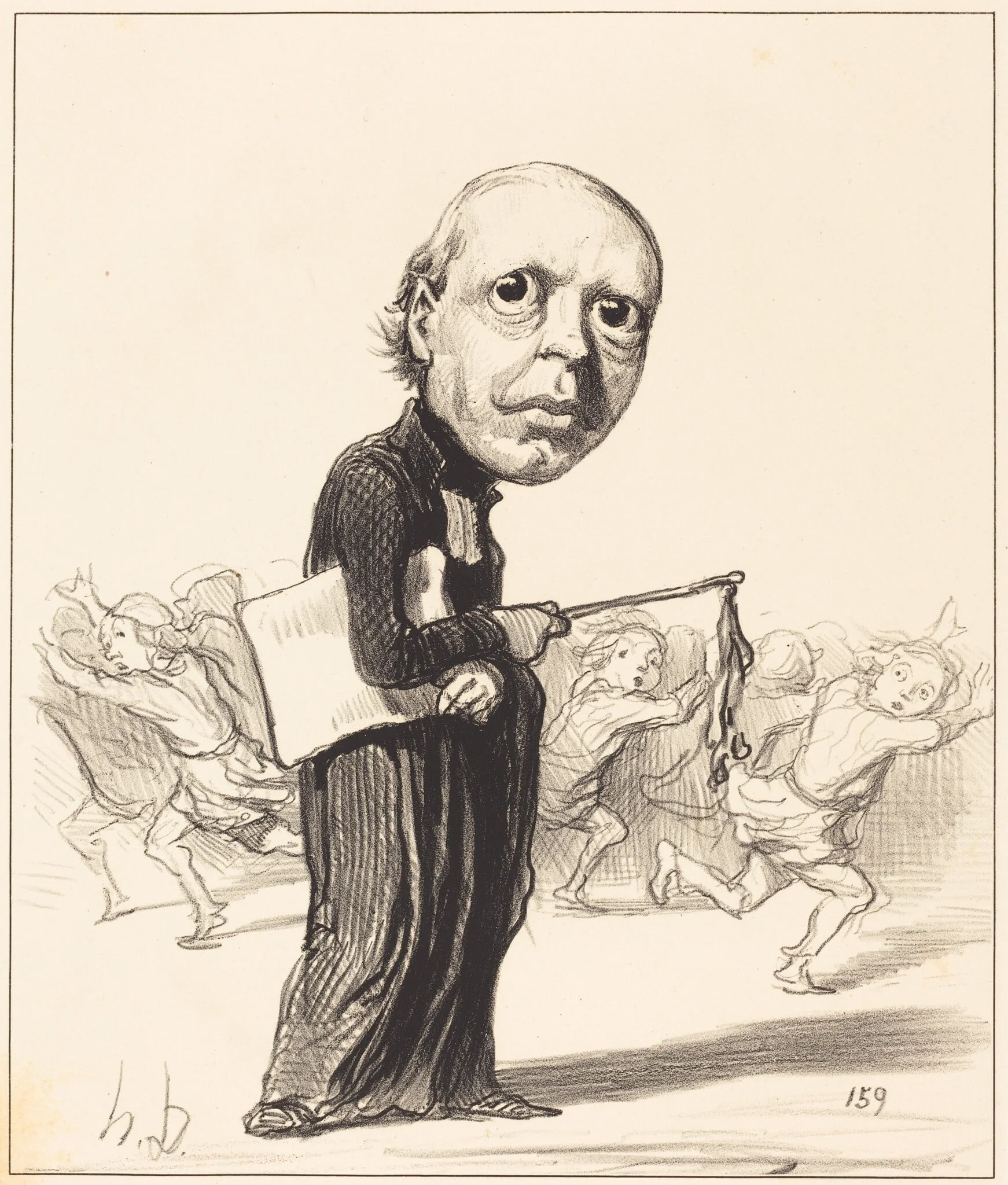 Pierre Louis Parisis, by Honoré Daumier, ink, 1849