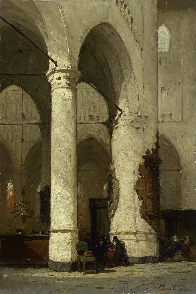 Interior of the 'Hooglandse' Church, Leiden