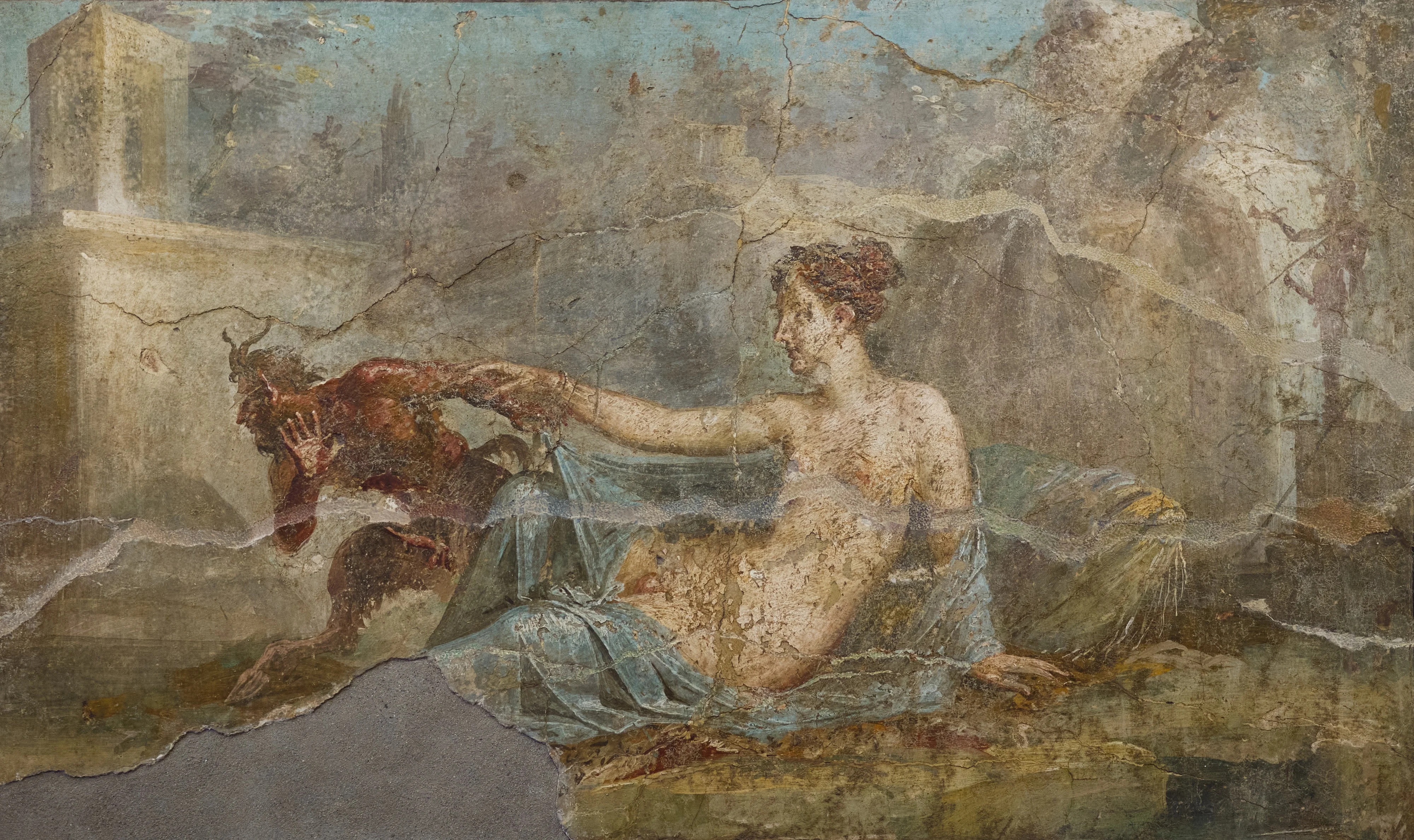 MAN Naples 27700, by Unknown, fresco, 1850