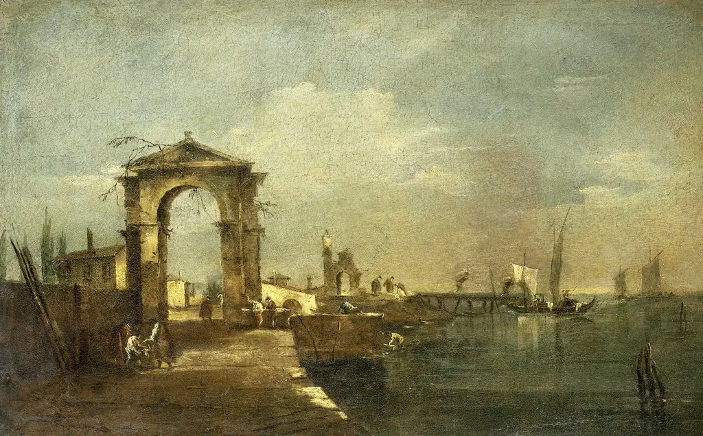 Landscape with a Quay and Ships on a Lake