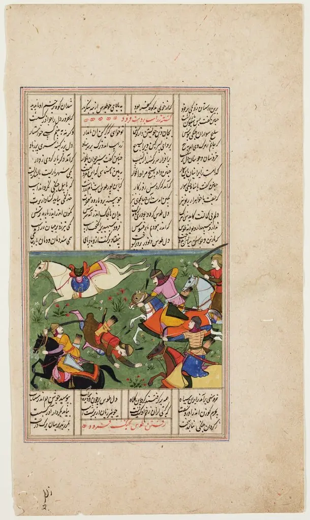 Cavalry Battle with Fallen Warrior