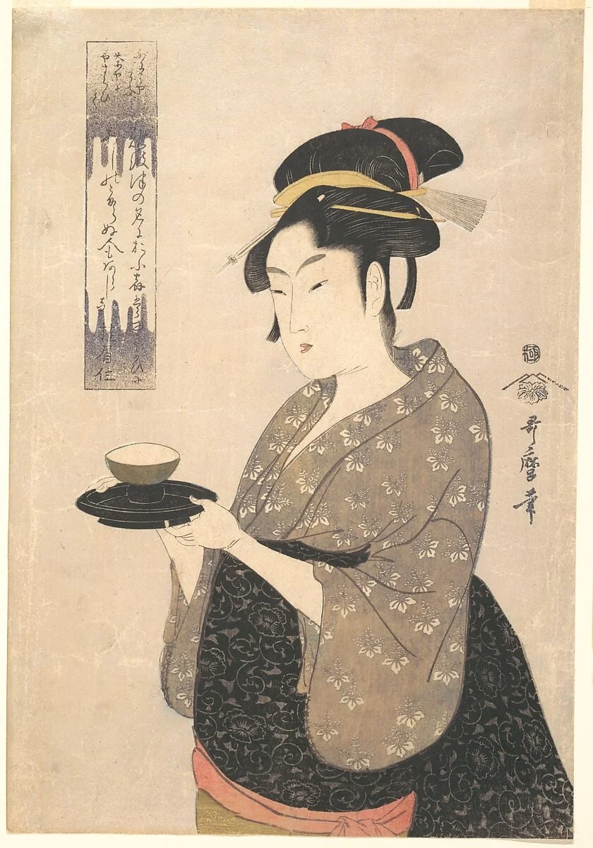 Naniwaya Okita|喜多川歌麿画   難波屋おきた|Okita of the Naniwaya Teahouse, by Kitagawa Utamaro, ink, 1793