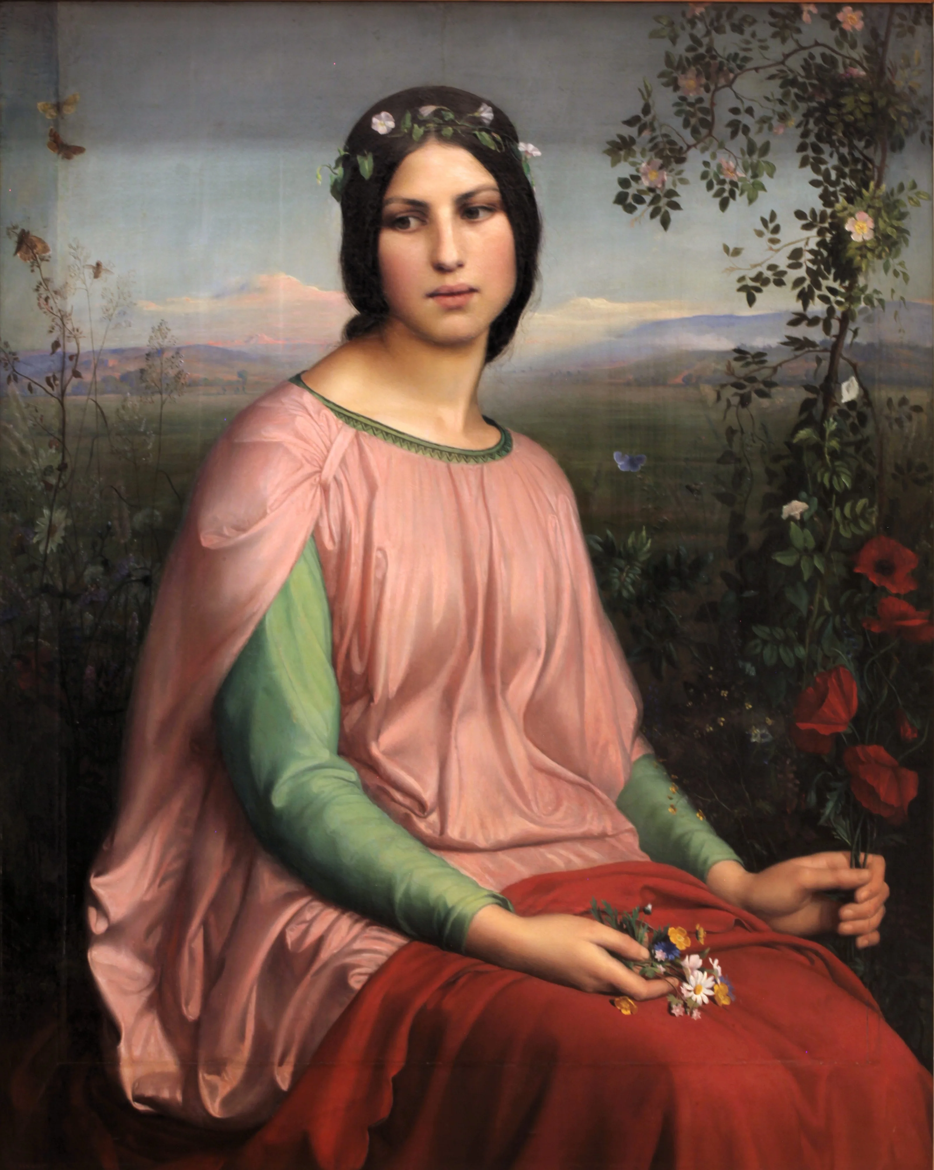 Flower of the Fields, by Louis Janmot, oil, 1845