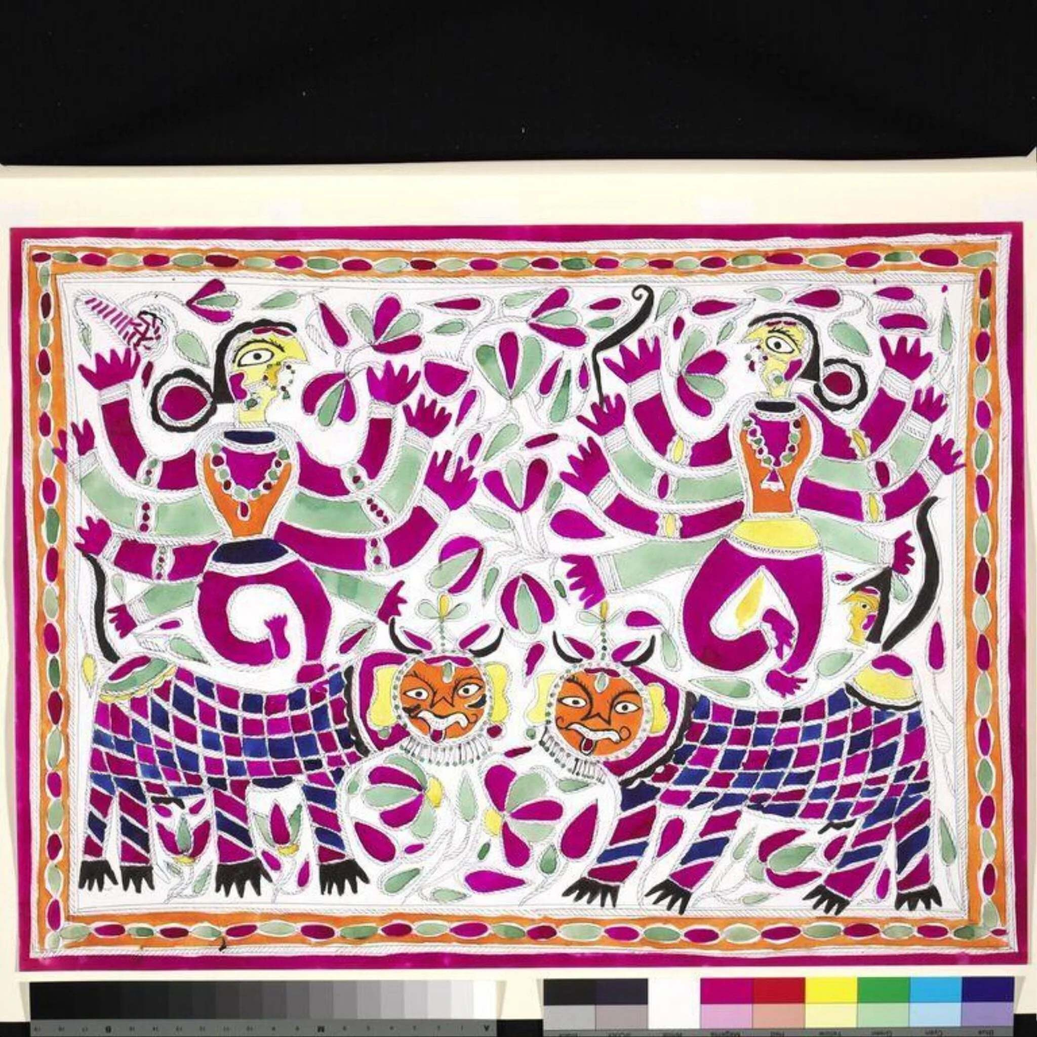 Untitled, by Mahesvari Devi, paint, 1973