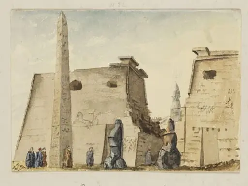 `Propyla of Great Temple.  Luxor, Thebaid'