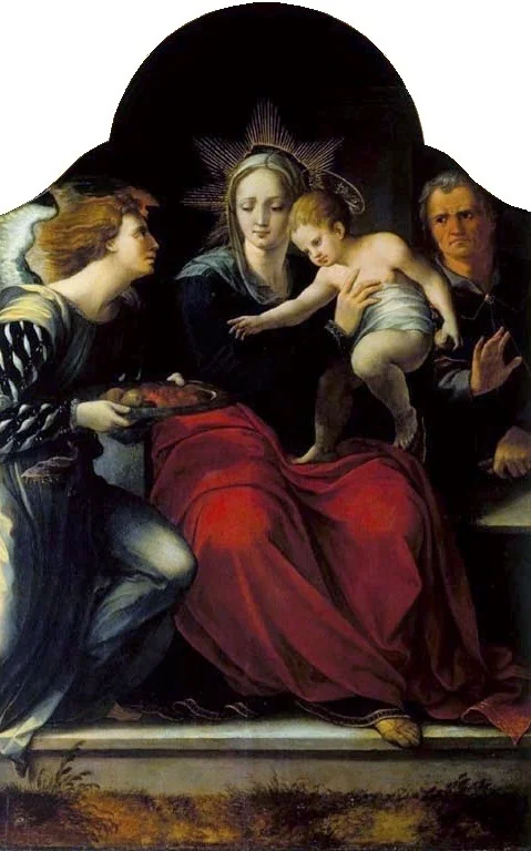 Holy Family, by Unknown, oil, 1525