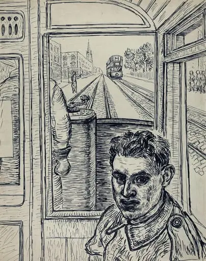 Soldier in Tram