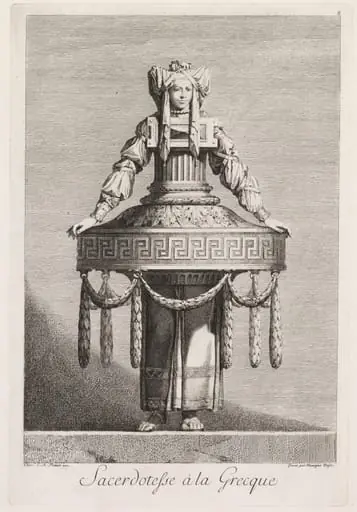 Priestess in the Greek Style, Plate 8
