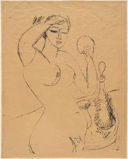 Nude Girl at her Toilette