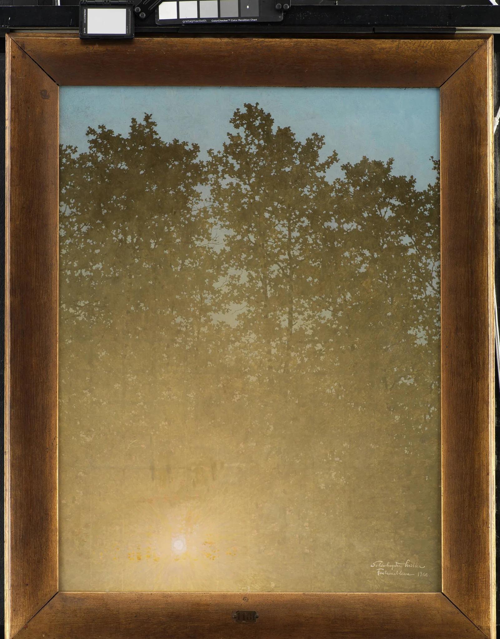 Sunset. Fontainebleau, by Unknown, 1900