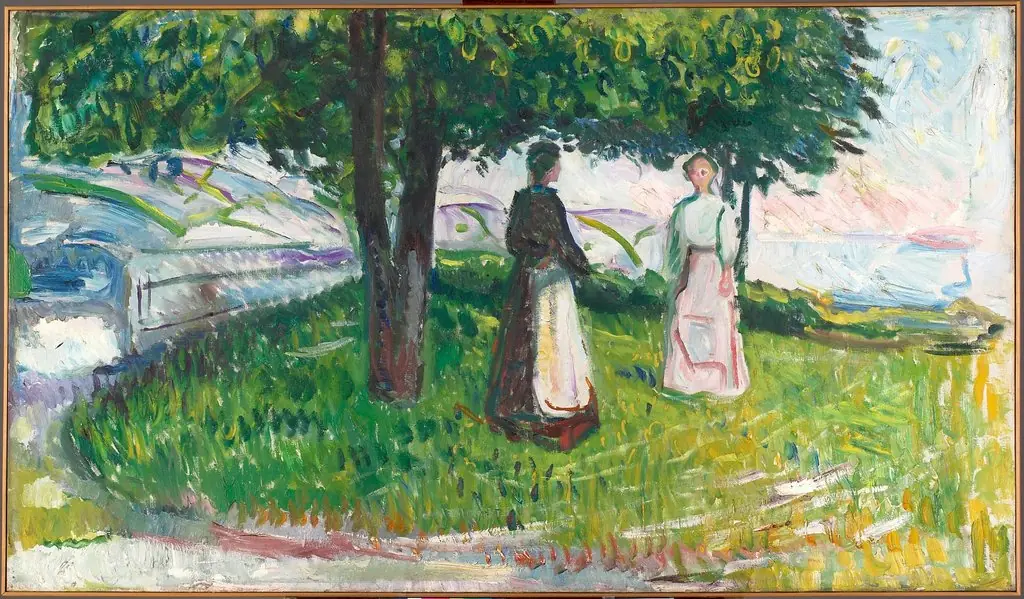 Two Women under a Tree