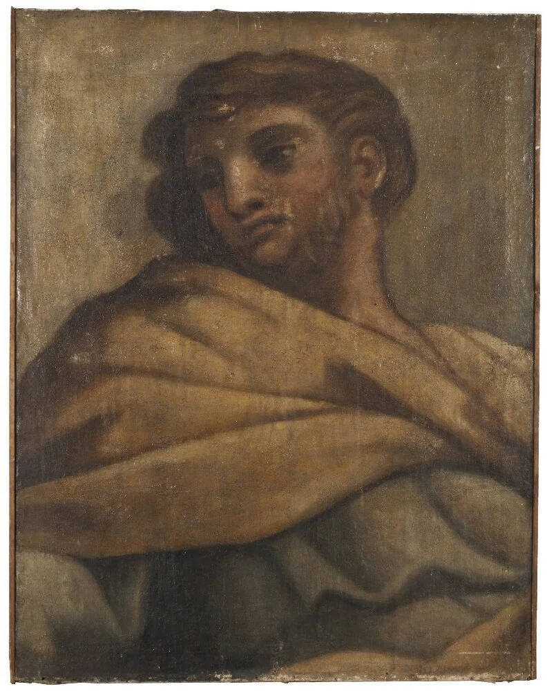 Detail of the vault of the Chapel of the Holy Sacrament in St Peter’s, Rome, cartoon