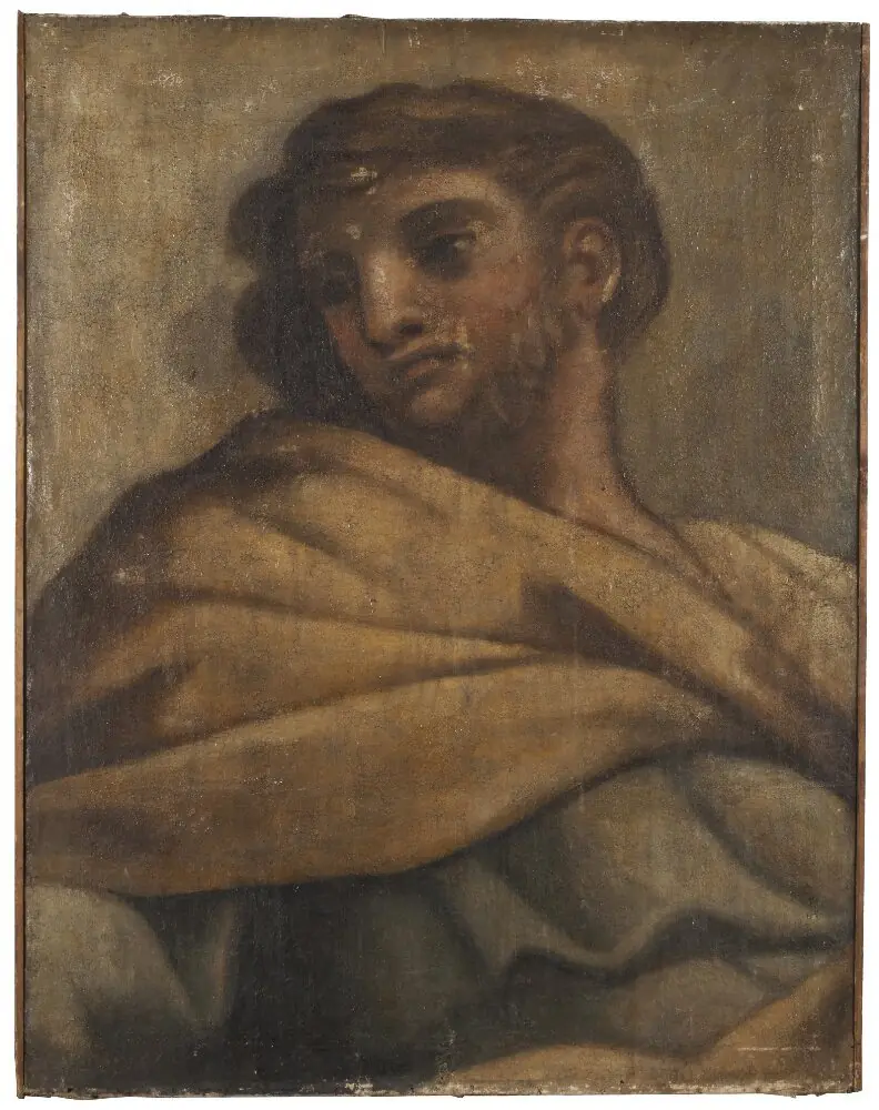 Detail of the vault of the Chapel of the Holy Sacrament in St Peter’s, Rome, cartoon