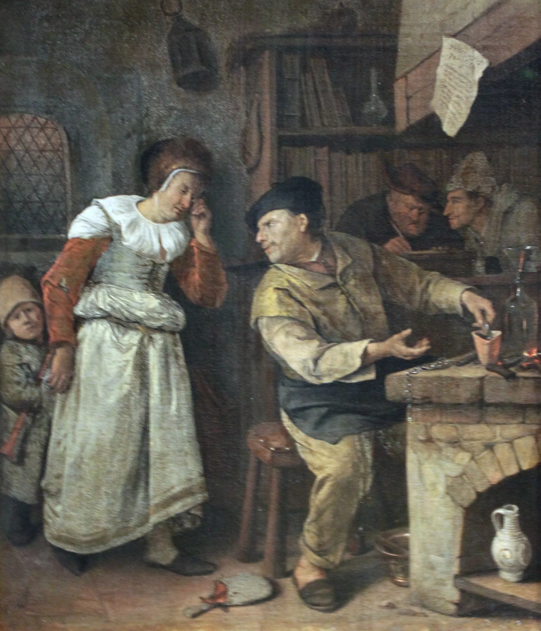 A Goldsmith Melting Down a Woman's Jewellery in the Presence of a Notary, The Alchemist